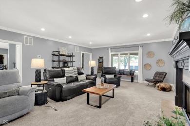 Experience luxury living in this impeccably crafted two-story on Foxcliff Golf Club in Indiana - for sale on GolfHomes.com, golf home, golf lot