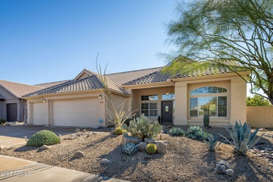 Nestled in Troon North's Echo Ridge, this residence boasts an on Troon Country Club in Arizona - for sale on GolfHomes.com, golf home, golf lot