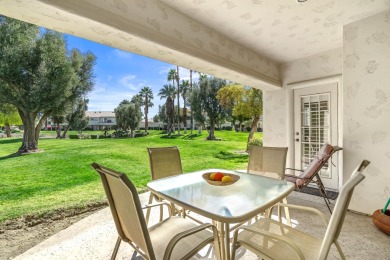 Enjoy the peacefully greenbelt setting with views of the trees on Desert Falls Country Club in California - for sale on GolfHomes.com, golf home, golf lot