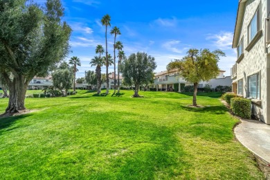 Enjoy the peacefully greenbelt setting with views of the trees on Desert Falls Country Club in California - for sale on GolfHomes.com, golf home, golf lot