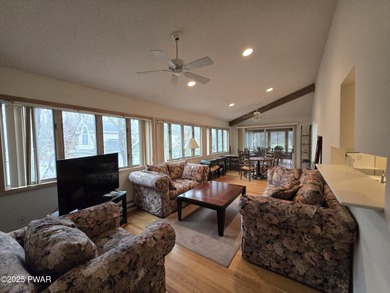 Living grand on the golf course! Home has vaulted ceilings on Lords Valley Country Club, Inc in Pennsylvania - for sale on GolfHomes.com, golf home, golf lot