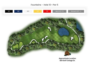 Nestled beside Hole 10 of Garland's scenic Fountains Course, 824 on Garland Resort and Golf Club  in Michigan - for sale on GolfHomes.com, golf home, golf lot