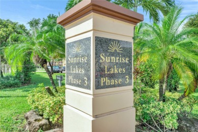 55+ Updated 2-bed/2-bath Condo W/ Full Impact Windows Front And on Sunrise Lakes Phase III in Florida - for sale on GolfHomes.com, golf home, golf lot