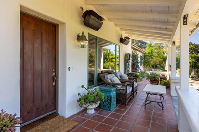 Private and serene vintage Spanish home in Hope Ranch with on La Cumbre Country Club in California - for sale on GolfHomes.com, golf home, golf lot