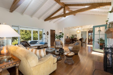 Private and serene vintage Spanish home in Hope Ranch with on La Cumbre Country Club in California - for sale on GolfHomes.com, golf home, golf lot