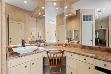 Bathed in natural light and framed by serene golf course and on Slick Rock Golf Course - Horseshoe Bay in Texas - for sale on GolfHomes.com, golf home, golf lot