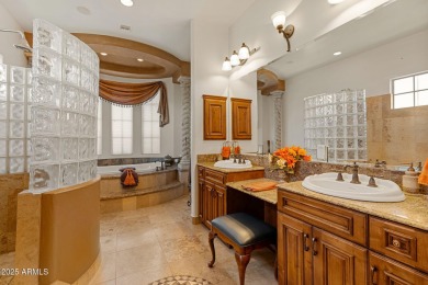 Tuscan charm meets desert living in this stunning 4 bed, 4.5 on Estrella Mountain Ranch Golf Course in Arizona - for sale on GolfHomes.com, golf home, golf lot