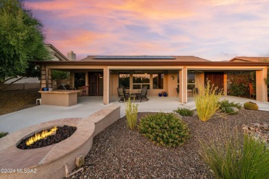 This stunning desert home with separate casita plus a den on Saddlebrooke Golf Course in Arizona - for sale on GolfHomes.com, golf home, golf lot