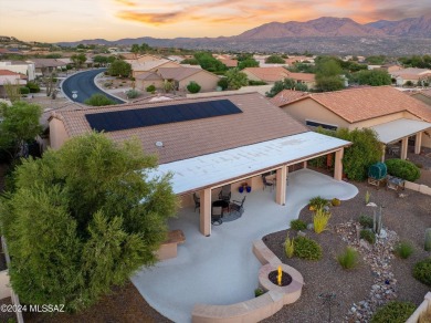 This stunning desert home with separate casita plus a den on Saddlebrooke Golf Course in Arizona - for sale on GolfHomes.com, golf home, golf lot