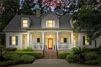 Coastal-chic golf cottage in the private, gated golf community on Berkeley Hall Golf Club in South Carolina - for sale on GolfHomes.com, golf home, golf lot