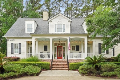Coastal-chic golf cottage in the private, gated golf community on Berkeley Hall Golf Club in South Carolina - for sale on GolfHomes.com, golf home, golf lot