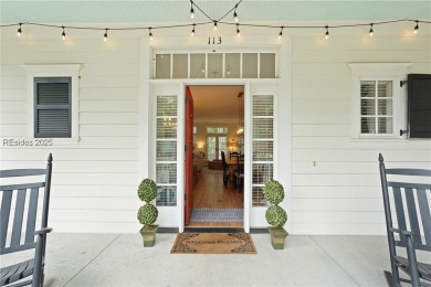 Coastal-chic golf cottage in the private, gated golf community on Berkeley Hall Golf Club in South Carolina - for sale on GolfHomes.com, golf home, golf lot