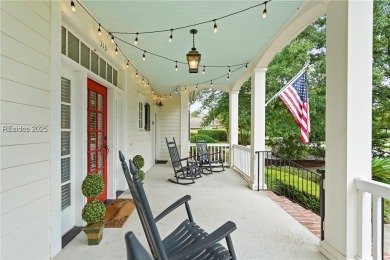 Coastal-chic golf cottage in the private, gated golf community on Berkeley Hall Golf Club in South Carolina - for sale on GolfHomes.com, golf home, golf lot