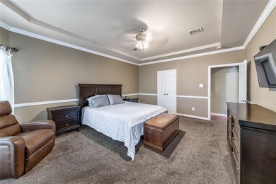 Situated on a corner lot in one of the most sought-after on Jim Boggs in Texas - for sale on GolfHomes.com, golf home, golf lot