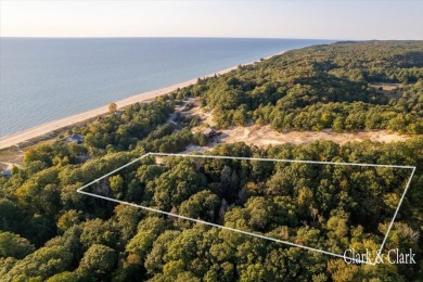 Unparalleled Lake Michigan views await on this 4-acre Driftwood on Benona Shores Golf Course in Michigan - for sale on GolfHomes.com, golf home, golf lot