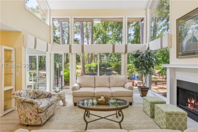 This home has soaring ceilings & a wall of 2-story windows on Bear Creek Golf Course and Club in South Carolina - for sale on GolfHomes.com, golf home, golf lot