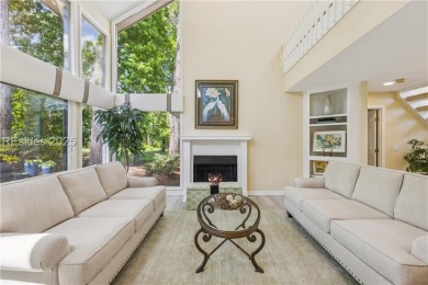 This home has soaring ceilings & a wall of 2-story windows on Bear Creek Golf Course and Club in South Carolina - for sale on GolfHomes.com, golf home, golf lot