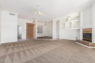 Custom single-level home located in a cul-de-sac on the golf on Red Mountain Ranch Country Club in Arizona - for sale on GolfHomes.com, golf home, golf lot