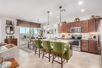 Custom lead glass entry sets the tone for this stunning duet on  in Arizona - for sale on GolfHomes.com, golf home, golf lot