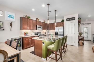 Custom lead glass entry sets the tone for this stunning duet on  in Arizona - for sale on GolfHomes.com, golf home, golf lot