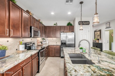 Custom lead glass entry sets the tone for this stunning duet on  in Arizona - for sale on GolfHomes.com, golf home, golf lot