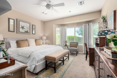 Custom lead glass entry sets the tone for this stunning duet on  in Arizona - for sale on GolfHomes.com, golf home, golf lot