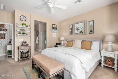 Custom lead glass entry sets the tone for this stunning duet on  in Arizona - for sale on GolfHomes.com, golf home, golf lot