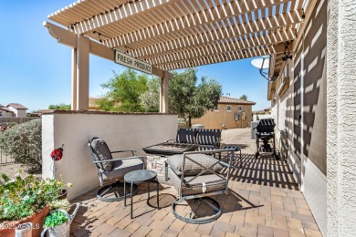 Custom lead glass entry sets the tone for this stunning duet on  in Arizona - for sale on GolfHomes.com, golf home, golf lot