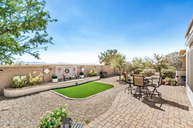 Custom lead glass entry sets the tone for this stunning duet on  in Arizona - for sale on GolfHomes.com, golf home, golf lot