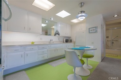 Welcome to this charming retro-inspired 1 bedroom, 1 bath home on Leisure World Seal Beach Golf Course in California - for sale on GolfHomes.com, golf home, golf lot