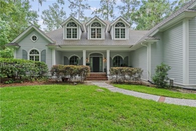 Classic Lowcountry home, situated on over 1 acre is set back 300 on Callawassie Island Club in South Carolina - for sale on GolfHomes.com, golf home, golf lot