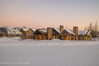 Set on a 2.43-acre Estate lot in 3 Creek Ranch, Mirror Pond on 3 Creek Ranch Golf Club in Wyoming - for sale on GolfHomes.com, golf home, golf lot