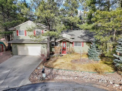 Pinetop Lakes Country club cabin.  Sits on a large cul de sac on Pinetop Lakes Golf and Country Club in Arizona - for sale on GolfHomes.com, golf home, golf lot