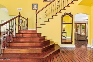 Welcome to this stunning Tuscan-style home on a premium lot with on The Legend at Arrowhead in Arizona - for sale on GolfHomes.com, golf home, golf lot