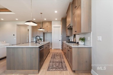 This beautifully designed modern farmhouse backs up to the golf on Falcon Crest Golf Club in Idaho - for sale on GolfHomes.com, golf home, golf lot