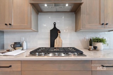 This beautifully designed modern farmhouse backs up to the golf on Falcon Crest Golf Club in Idaho - for sale on GolfHomes.com, golf home, golf lot