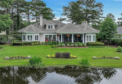 Custom Belfair home on Cumberland Dr with lagoon to golf course on Belfair Golf Club in South Carolina - for sale on GolfHomes.com, golf home, golf lot