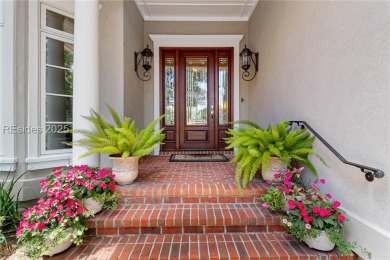 Custom Belfair home on Cumberland Dr with lagoon to golf course on Belfair Golf Club in South Carolina - for sale on GolfHomes.com, golf home, golf lot