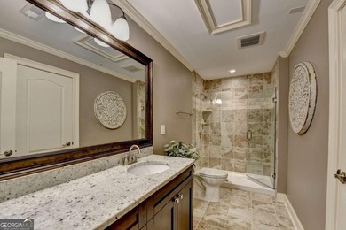 Welcome to this beautifully maintained four-sided BRICK ESTATE on Windermere Golf Club in Georgia - for sale on GolfHomes.com, golf home, golf lot