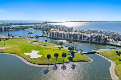 Enjoy sunny, wide views of the lake & golf course from the on Ocean Club At the Hutchinson Island Beach Resort in Florida - for sale on GolfHomes.com, golf home, golf lot