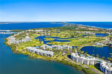 Enjoy sunny, wide views of the lake & golf course from the on Ocean Club At the Hutchinson Island Beach Resort in Florida - for sale on GolfHomes.com, golf home, golf lot