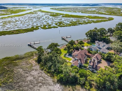 One of one. Welcome home to 1 Cedar, a deep-water sanctuary on Moss Creek Golf Club in South Carolina - for sale on GolfHomes.com, golf home, golf lot
