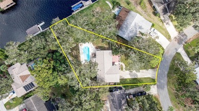 WATERFRONT, saltwater POOL home with no flood insurance needed! on Palm Harbor Golf Club in Florida - for sale on GolfHomes.com, golf home, golf lot