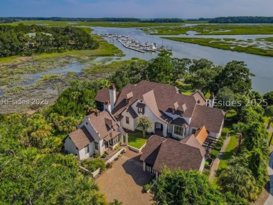 One of one. Welcome home to 1 Cedar, a deep-water sanctuary on Moss Creek Golf Club in South Carolina - for sale on GolfHomes.com, golf home, golf lot