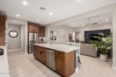 This beautiful Tesoro model is nearly new and is situated on a on Tuscany Falls At Pebble Creek in Arizona - for sale on GolfHomes.com, golf home, golf lot