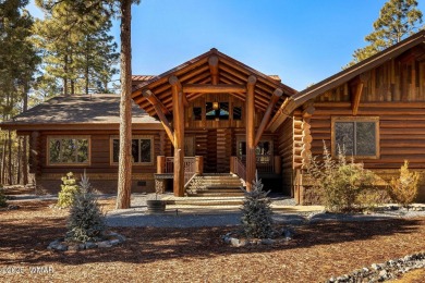 MAGNIFICENT, TURN-KEY FURNISHED FULL LOG CABIN, BACKING NATIONAL on Torreon Golf Club in Arizona - for sale on GolfHomes.com, golf home, golf lot