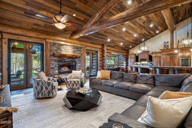 MAGNIFICENT, TURN-KEY FURNISHED FULL LOG CABIN, BACKING NATIONAL on Torreon Golf Club in Arizona - for sale on GolfHomes.com, golf home, golf lot