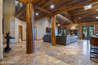 MAGNIFICENT, TURN-KEY FURNISHED FULL LOG CABIN, BACKING NATIONAL on Torreon Golf Club in Arizona - for sale on GolfHomes.com, golf home, golf lot