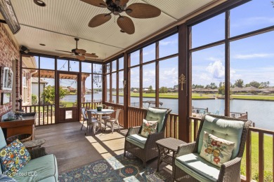 Beautiful waterfront home in the gated community of the Shores on Lake Caroline Golf Club in Mississippi - for sale on GolfHomes.com, golf home, golf lot