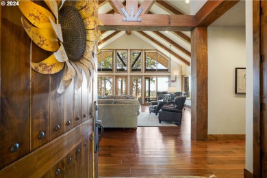 One of a kind custom built timber frame lodge style home. Gated on Creekside Golf Course in Oregon - for sale on GolfHomes.com, golf home, golf lot